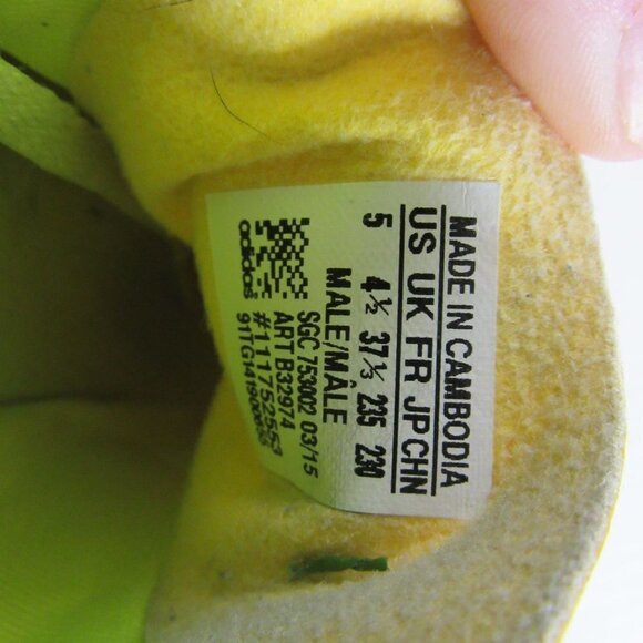 Adidas Chaos X 15.3 Astro Soccer Shoes Turf Cleats Lime Yellow Men's 5 Women's 7 - Picture 10 of 10